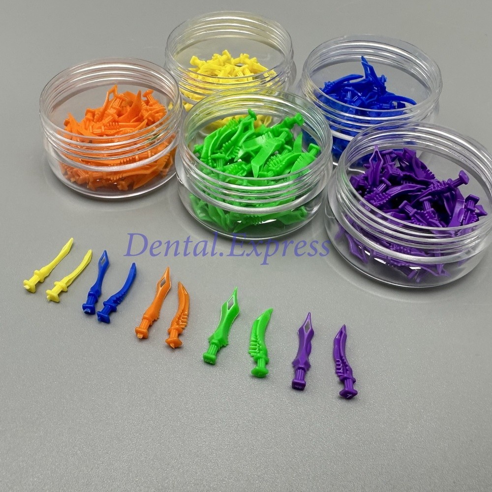 Dental Diamond Wedges Plastic Interdental Adaptive Diastema Teeth Fender 5 Size