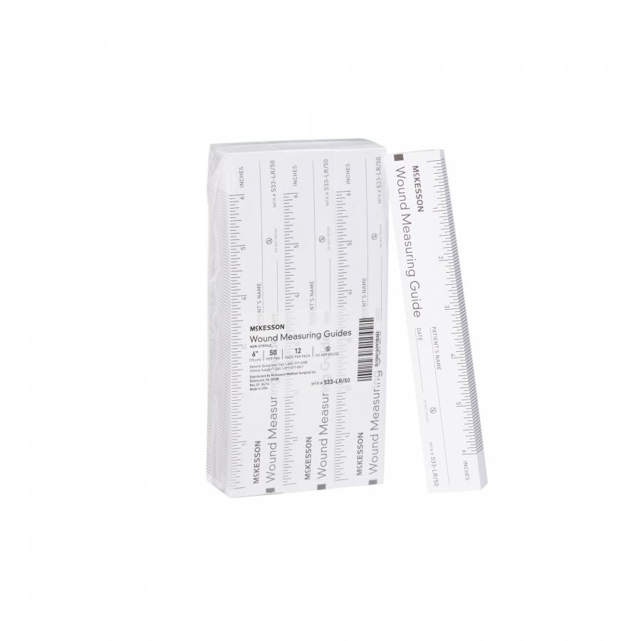 McKesson Paper Wound Measuring Guide, 6 Inch, Non-Sterile, 14,400 Ct, 533-LR/50