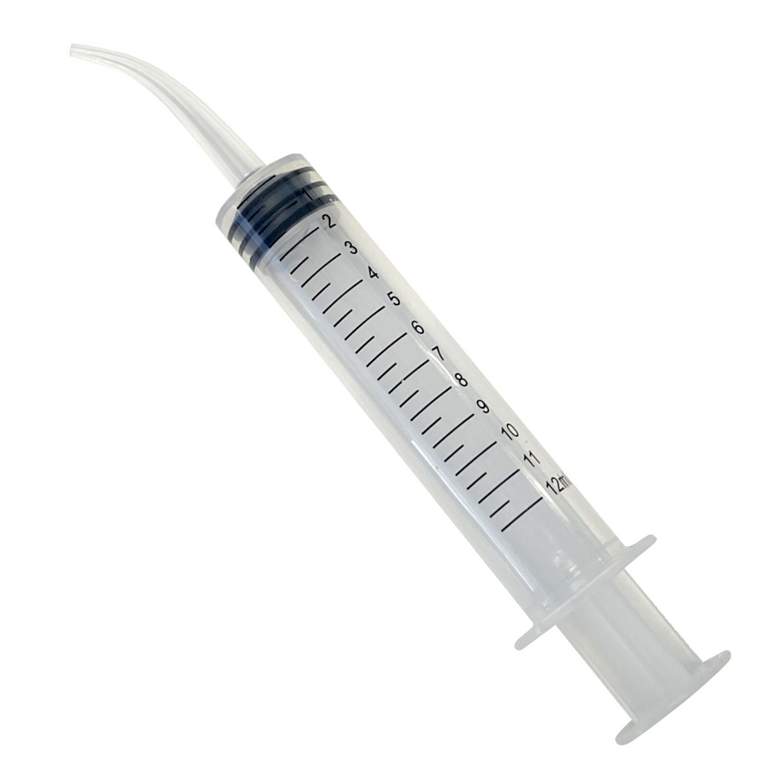 200 Measured 12cc Oral Curved Tip Dental Syringes Monoject Disposable Plastic
