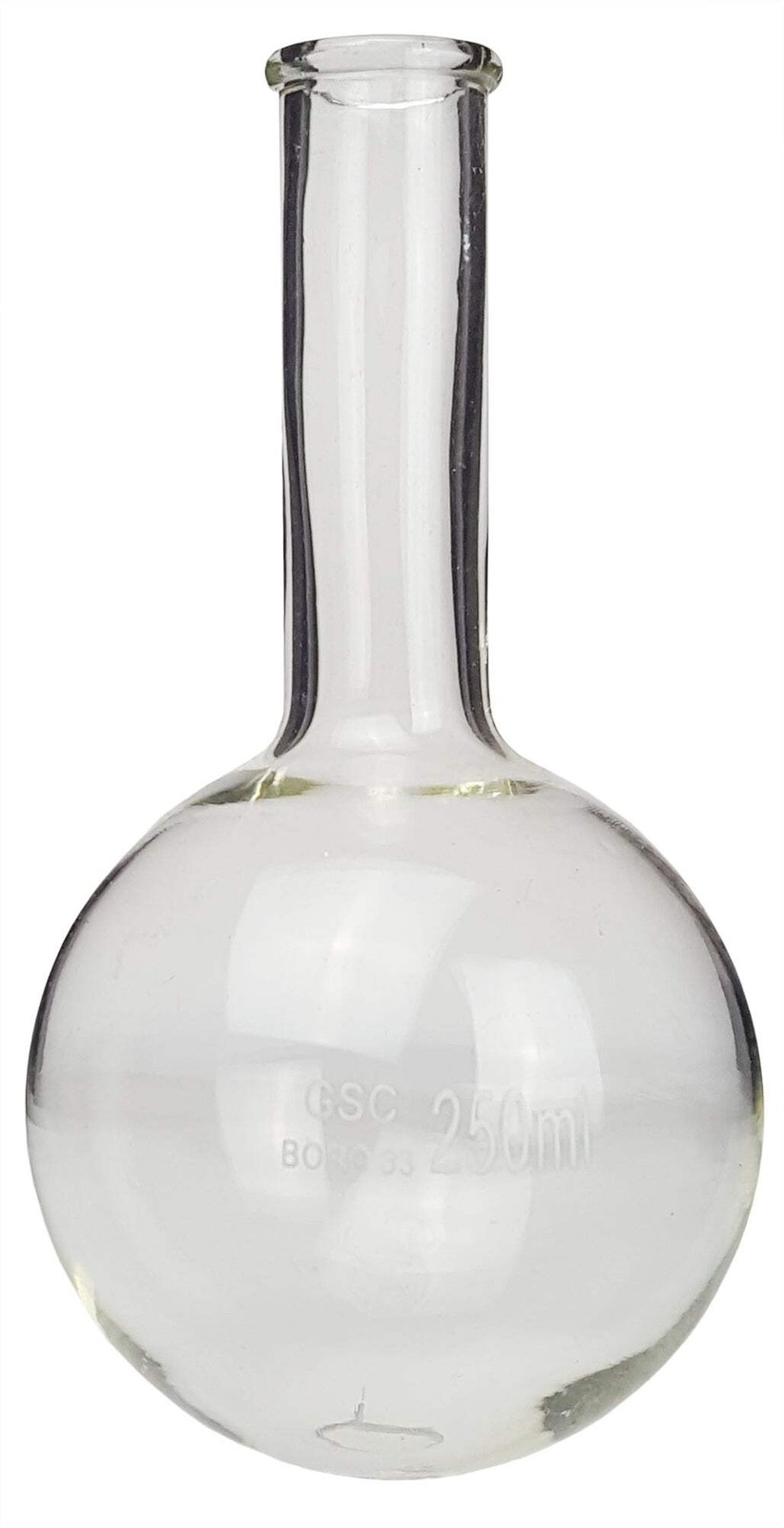 Flask Round-Bottom Florence Boiling Flask, Standard Neck, 250ml capacity. Made