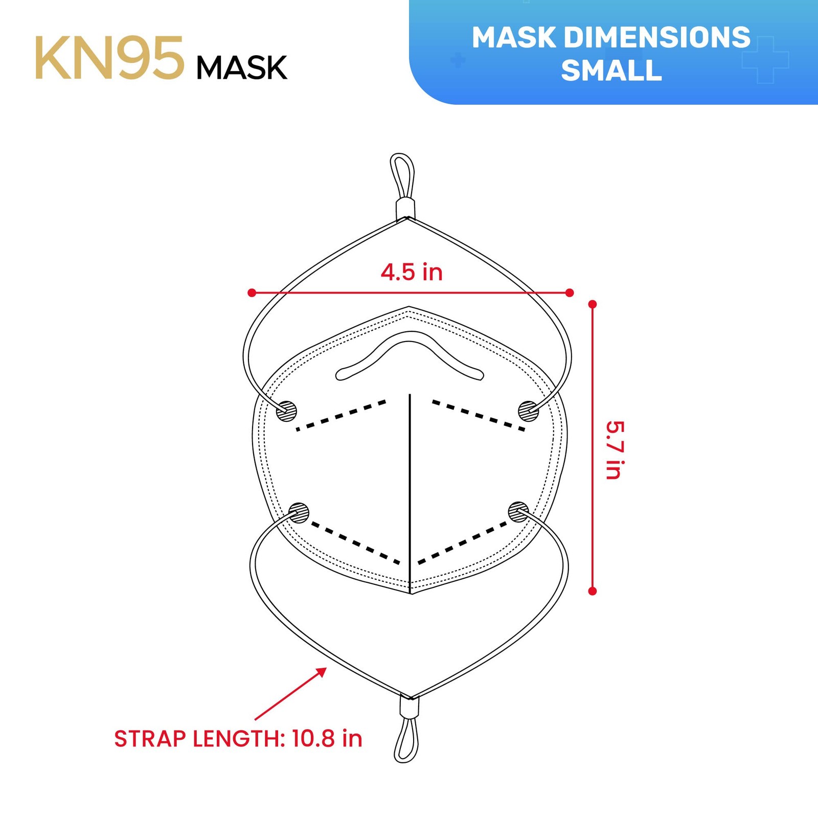 KN95 Disposable | Individually Wrapped 5-layer Protection with Adjustable Hea…