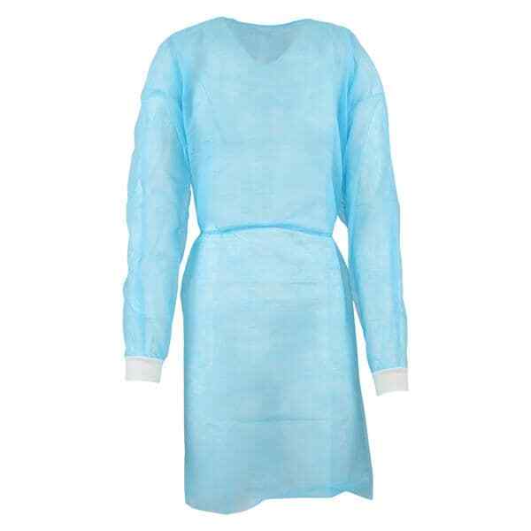 Medicom 8114-D SafeWear Form-Fit Isolation Gown Blue X-Large 12/Pk