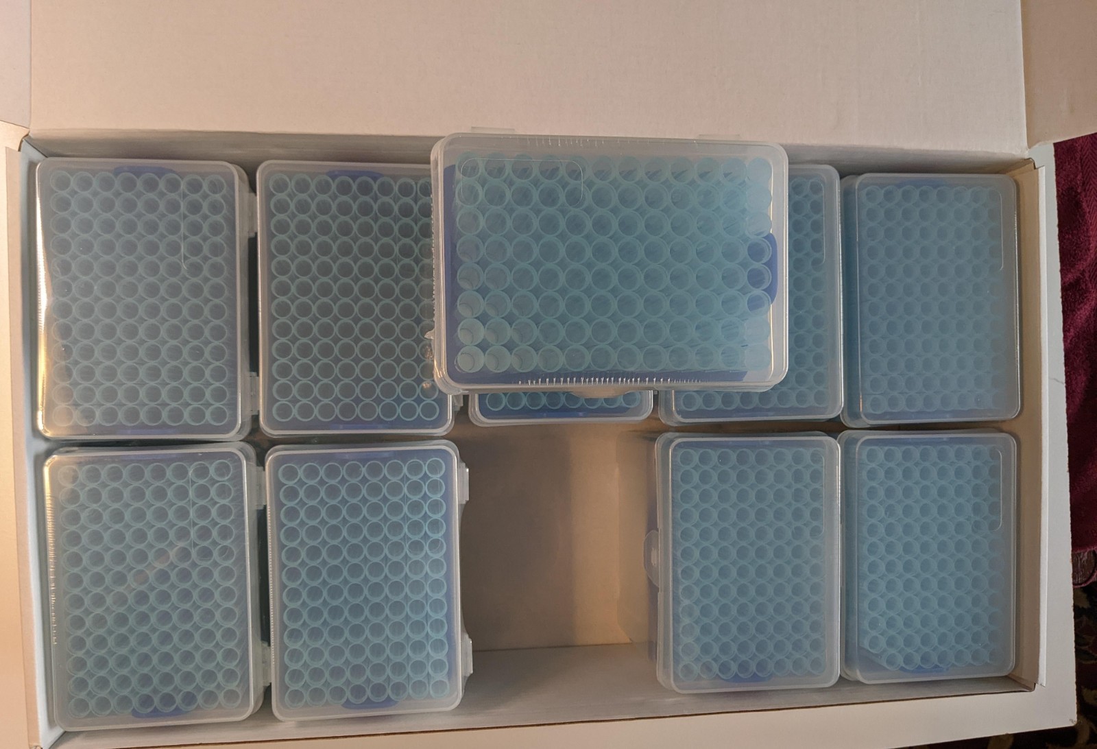 1250uL Universal Sterile Racked Pipette Tips, 960pcs/box, 4800pcs/case