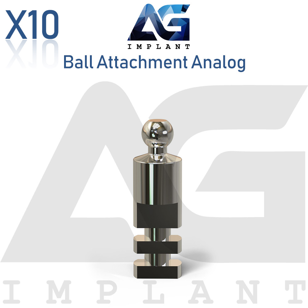 10 Ball Attachment Analog Platform Titanium 15.1mm Laboratory Tool