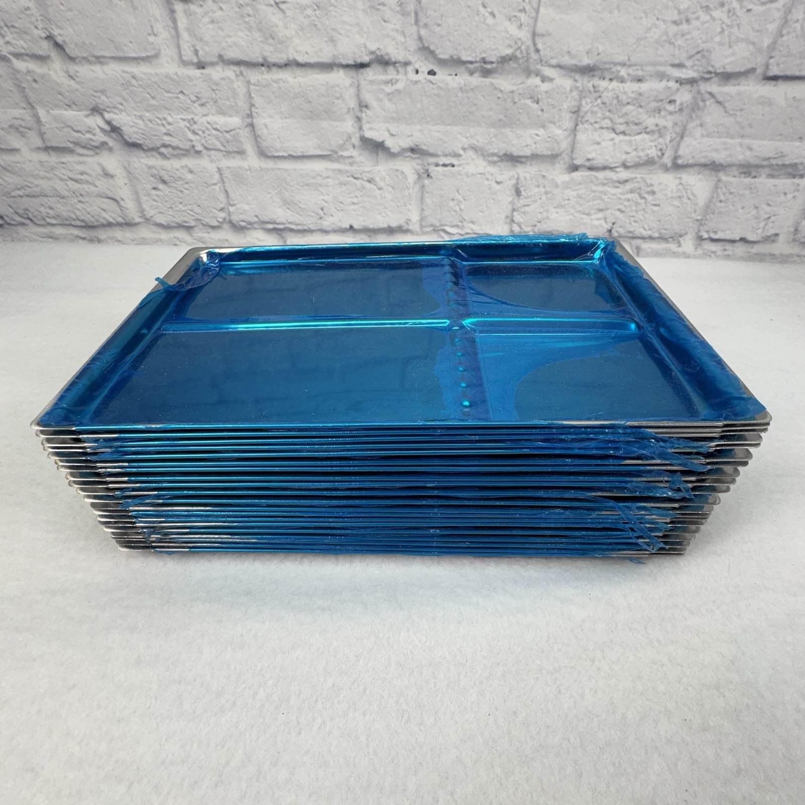 Lot 20 Stainless Steel UV Sterilizer Instrument Trays 4 Compartment NOS