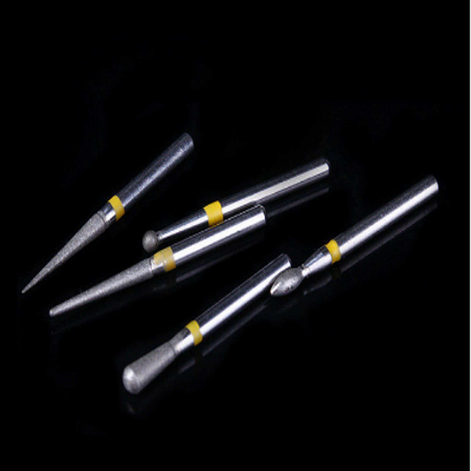 10pcs/kit Dental Diamond Burs for Teeth Porcelain Ceramics Composite Polishing