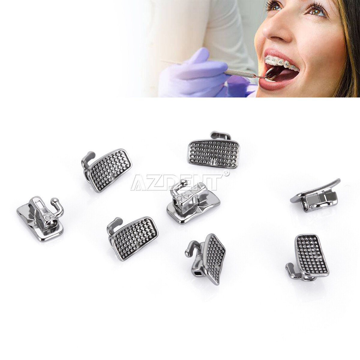 Dental Ortho Self-Ligating Brackets Braces Hook 345 /Buccal Tubes Roth/MBT .022