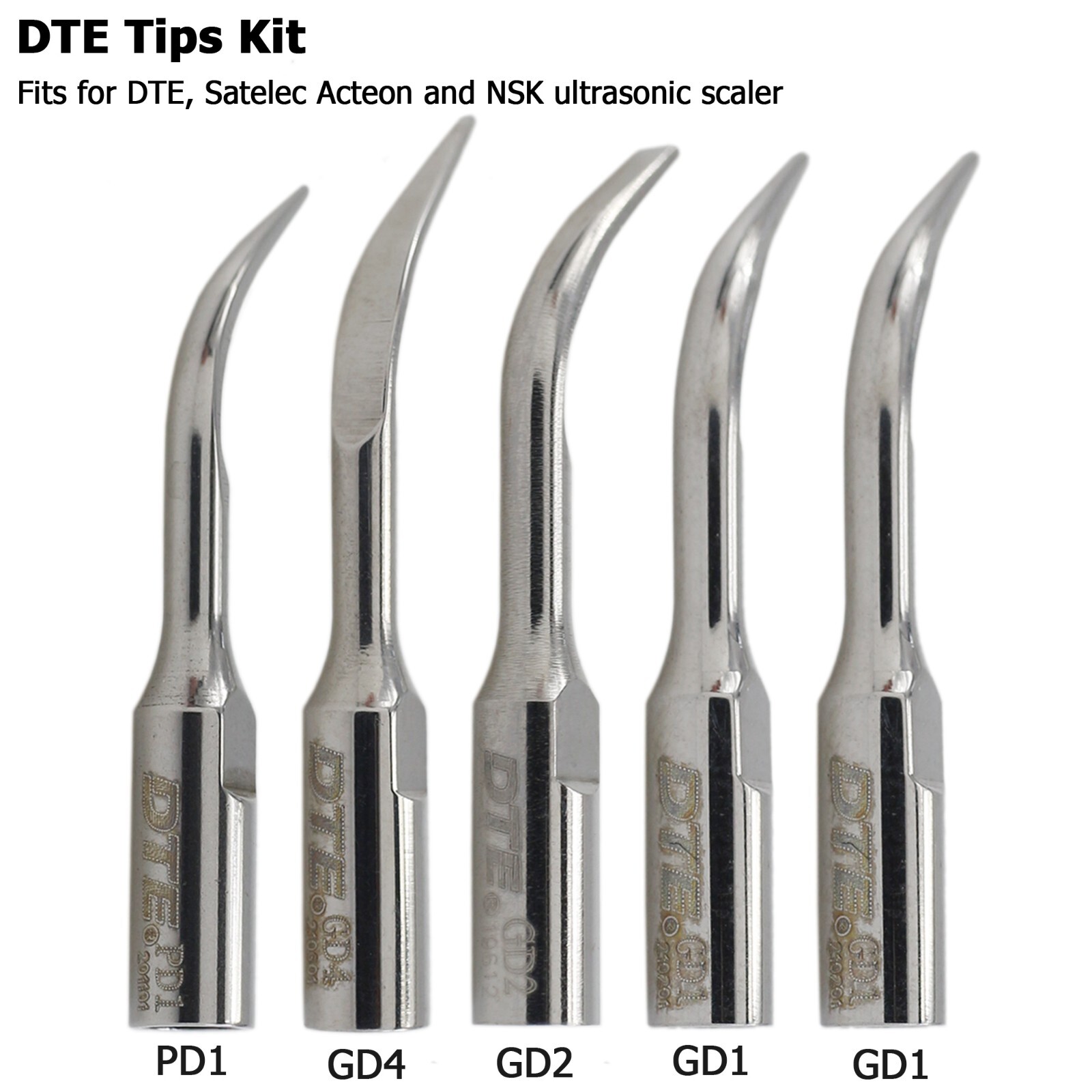 Satelec ACTEON NEWTRON LED Handpiece Dental DTE Ultrasonic Piezo Scaler Tips GD1