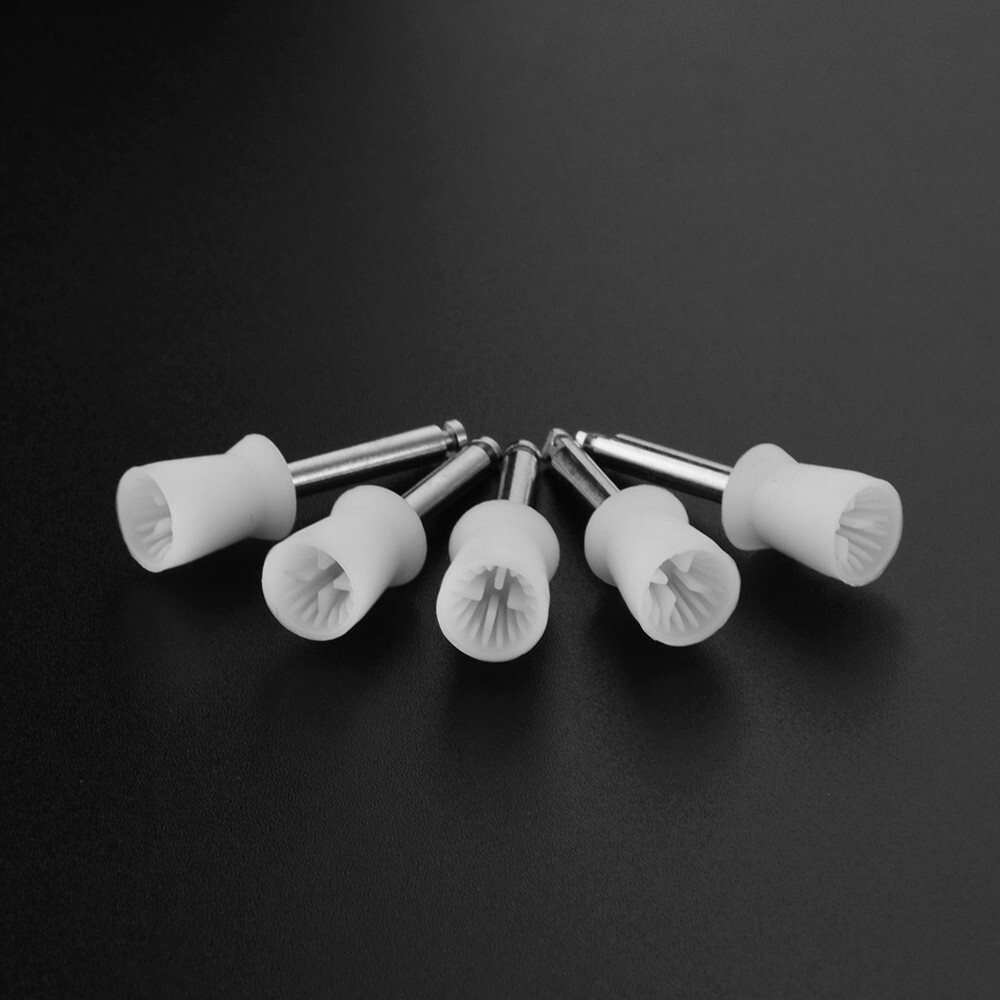 100pcs Dental Tooth Prophy Polishing Cups Latch Type Rubber Polish Polisher US