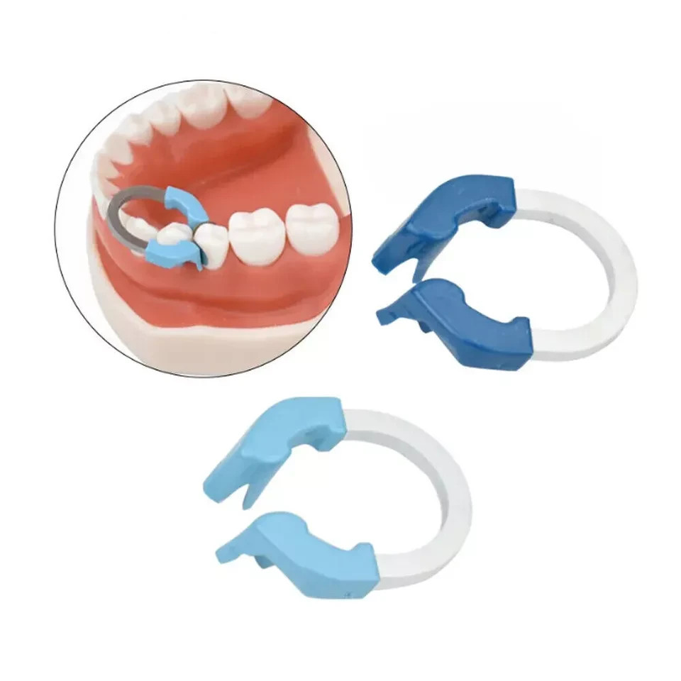 14Sizes Dental Matrix Bands Refills Ring Clamp Sectional Contoured Matrice Hand