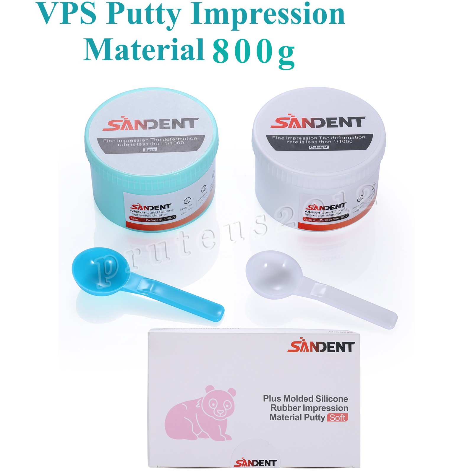 VPS Putty Kit, Fast Set, Base & Catalyst – 2 x 400g