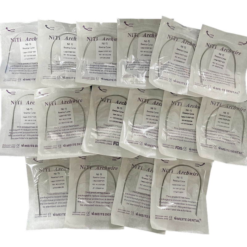 10Pack Dental Orthodontic Reverse Curve Arch Wire Niti Super Elastic Rectangular