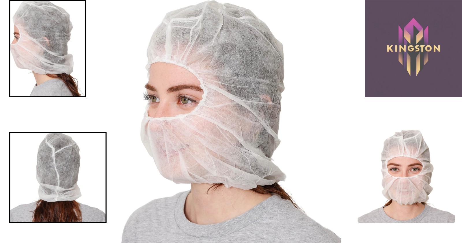 Disposable Polypropylene Hood Combo for Complete Hair and Beard Protection – …