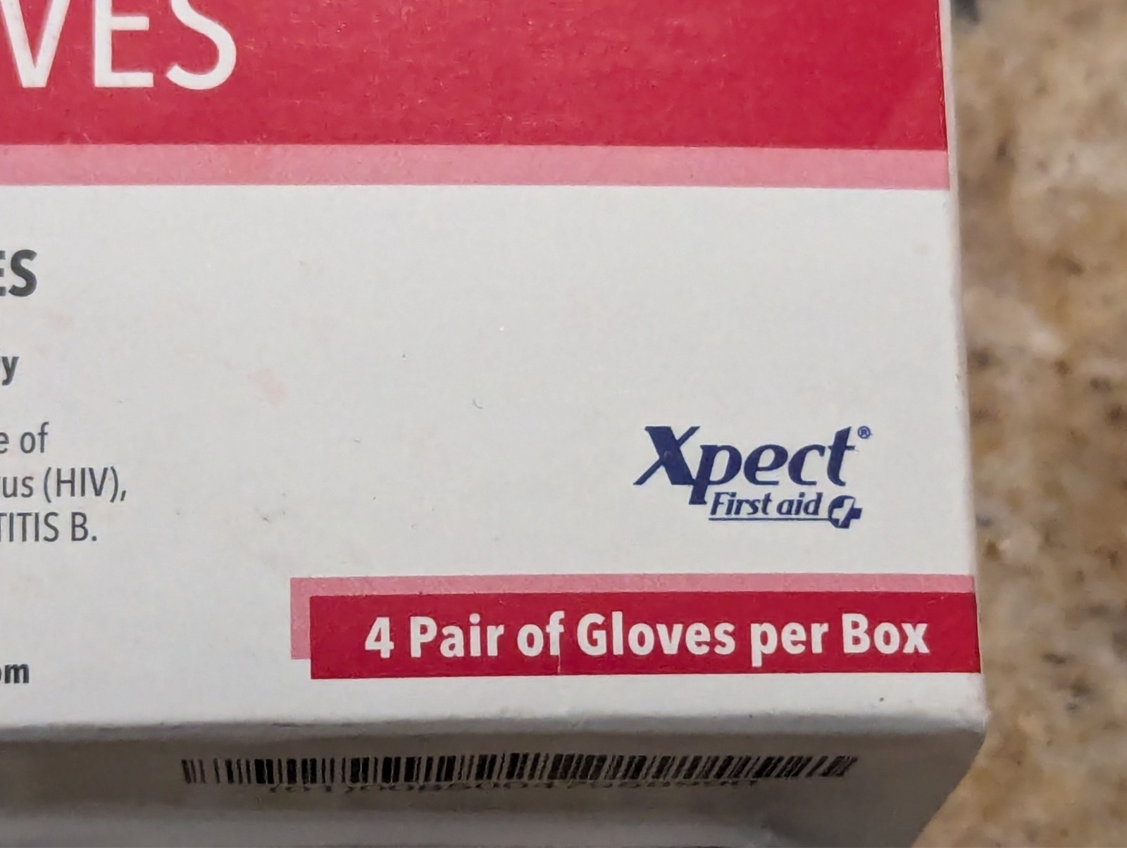Xpect First Aid Nitrile Gloves Disposable Non-Sterile Protective Gloves 4 Pair