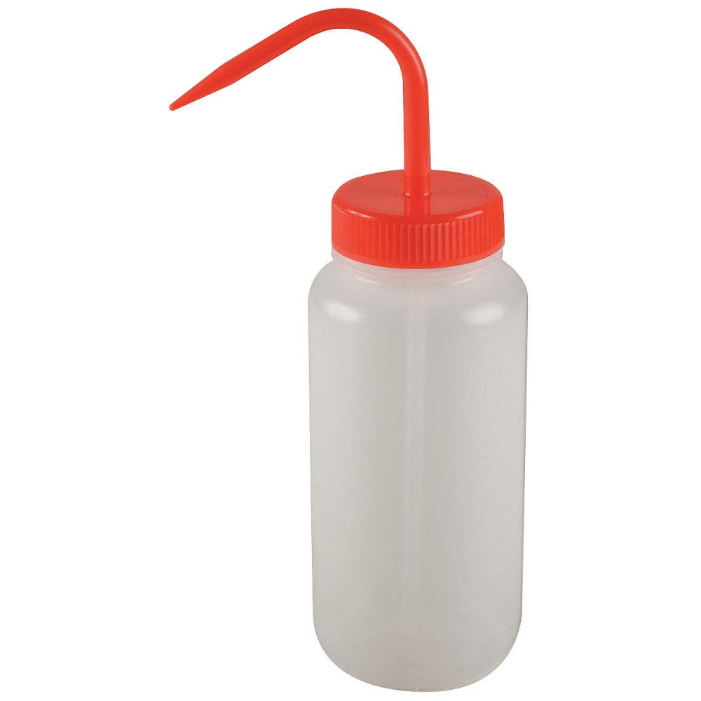 GRAINGER APPROVED 6FAR9 Wash Bottle,500 mL,72.1 mm Dia 6FAR9