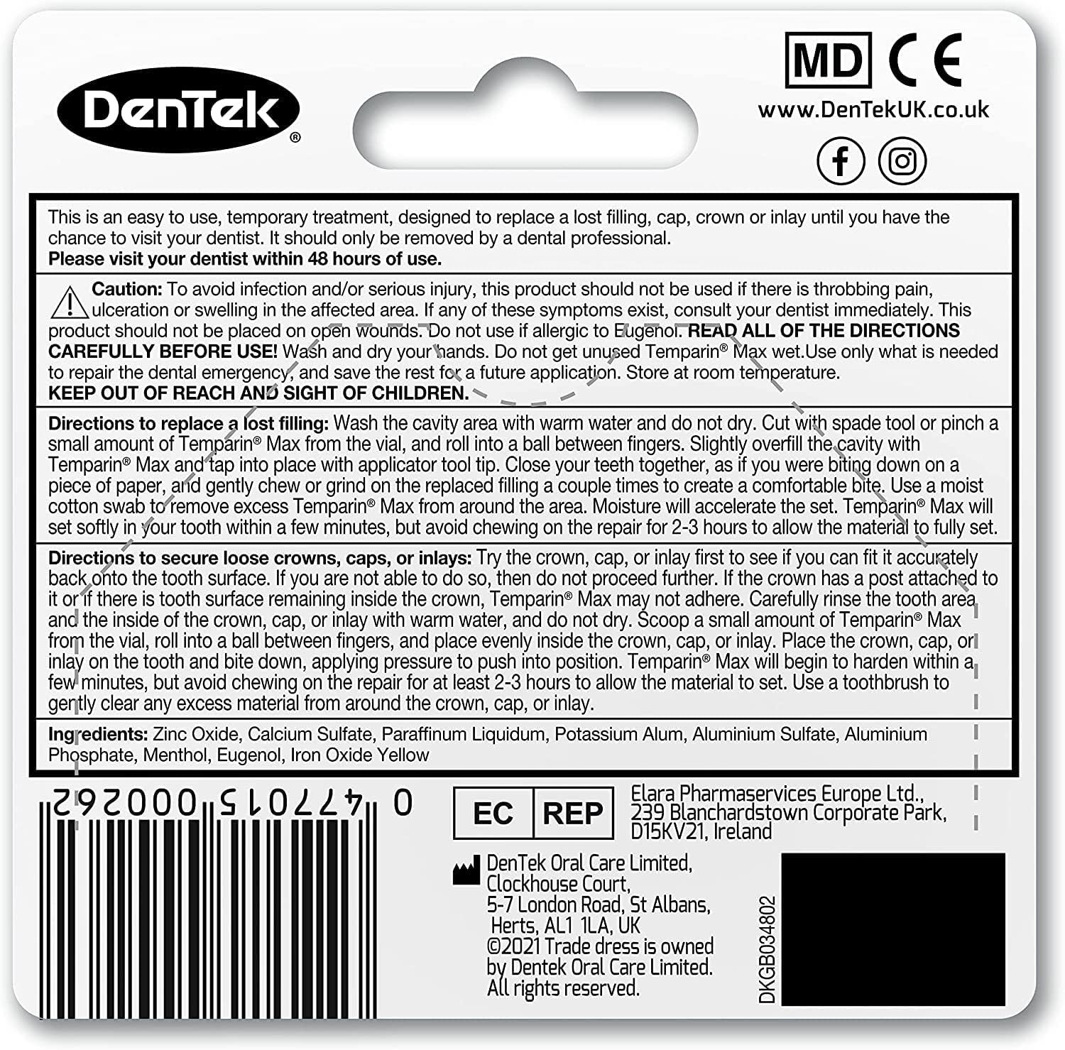 Temparin Silver Tooth Filling Material – All-in-One Dental Solution for Adults