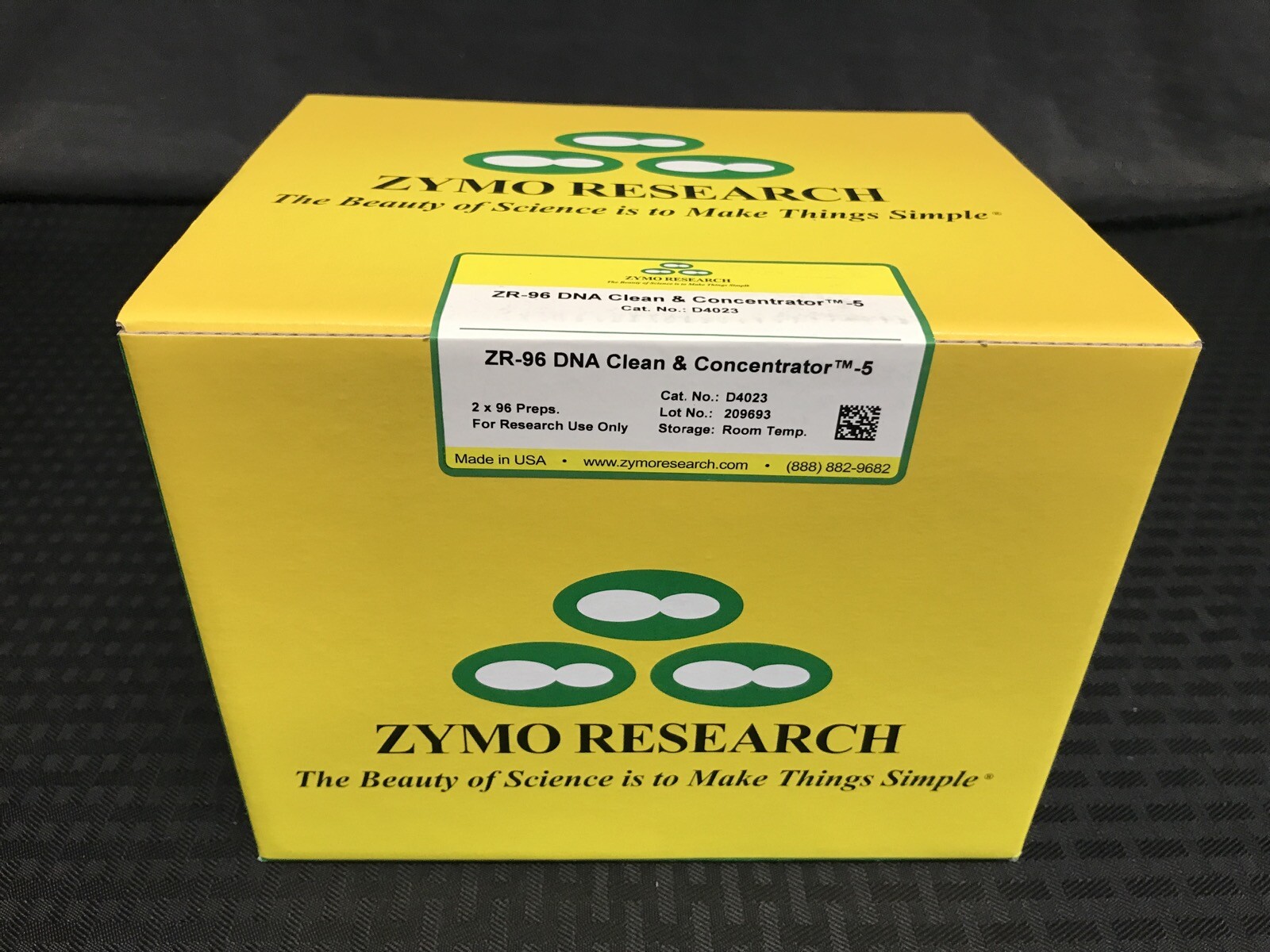ZYMO ZR-96 DNA Clean & Concentrator-5 PCR Purification Kit 5ug 96-Well D4023