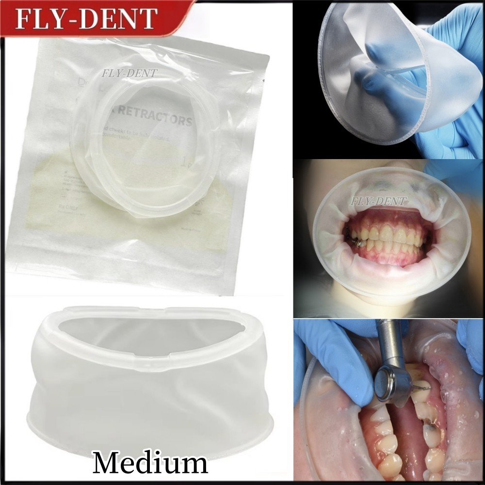 1pcs Dental Mouth Opener Lip Cheek Retractor O Shape Intraoral Rubber Expander M