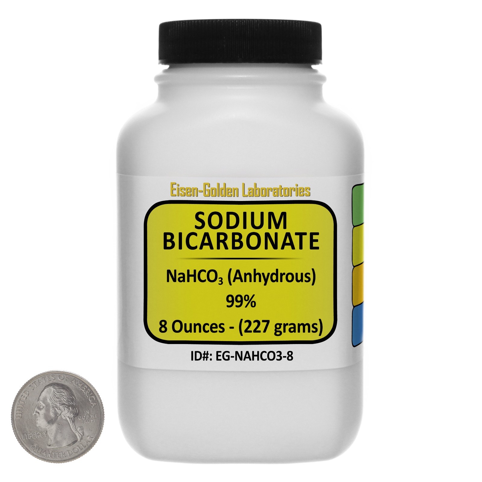 Sodium Bicarbonate [NaHCO3] 99% ACS Grade Powder 8 Oz in an Easy-Pour Bottle USA