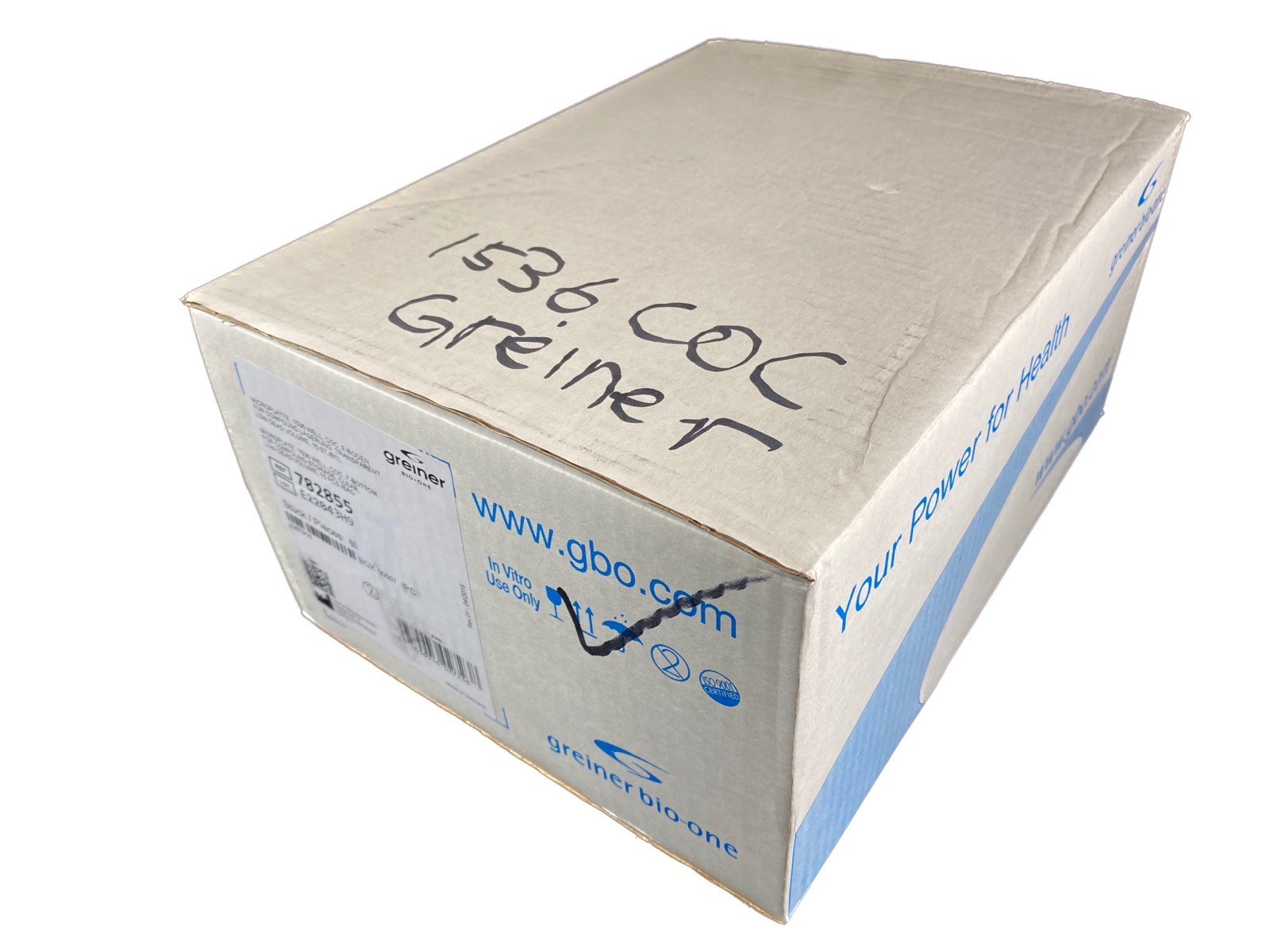 GREINER BIO-ONE 1536-Well Microplates COC F-Bottom Compound Storage 782855 60/cs