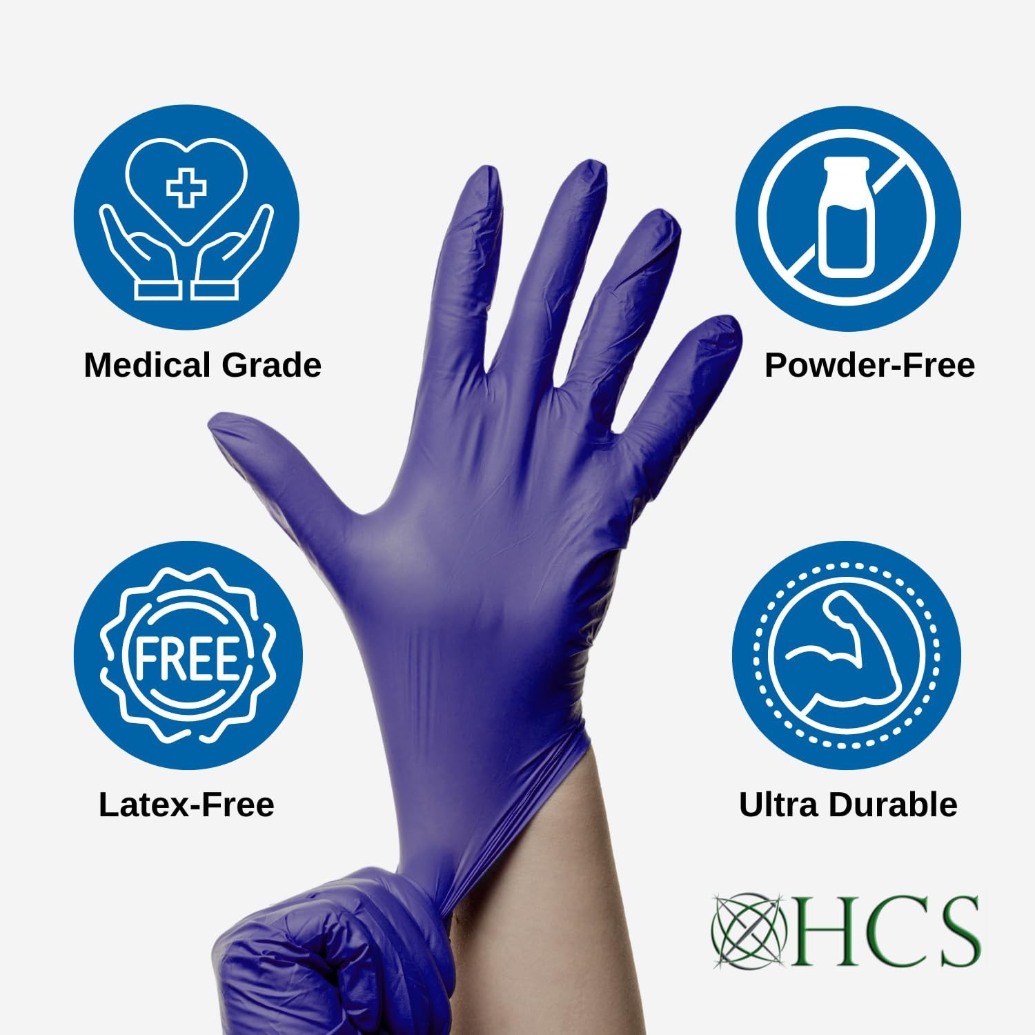 HCS 250 Count Nitrile Gloves (More Per Box) – Chemo Protection, Medical Glove…