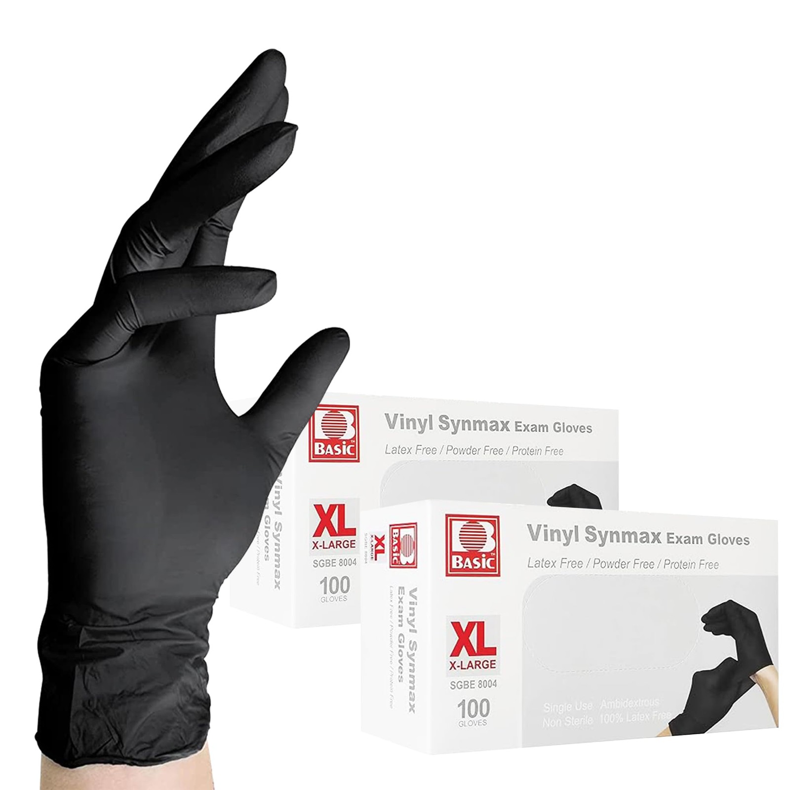 Jointown Vinyl Exam Gloves- 4 Mil Safty Glove Latex-Free Powder-Free Sgbe 8004