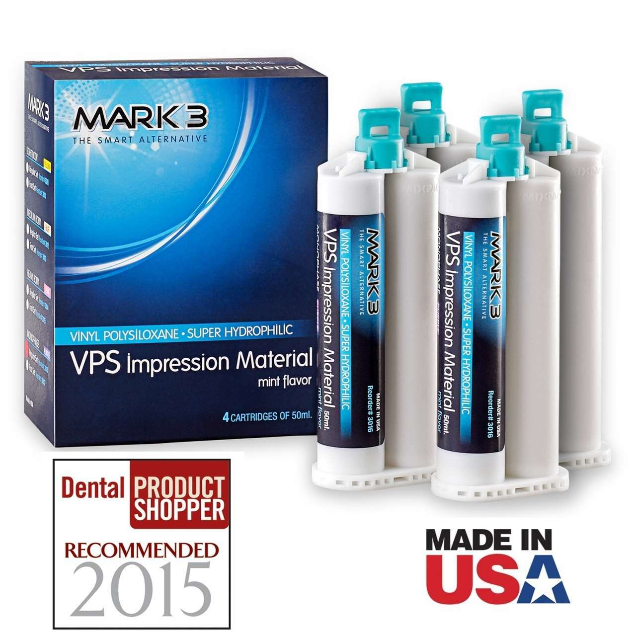 VPS Impression Material 4x 50ml Cartridges Compares to Genie VPS Mark3