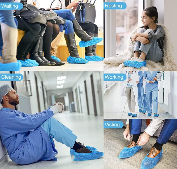 Disposable Shoe Covers 1000 PCS(500 pairs) Waterproof Non Slip boot Covers