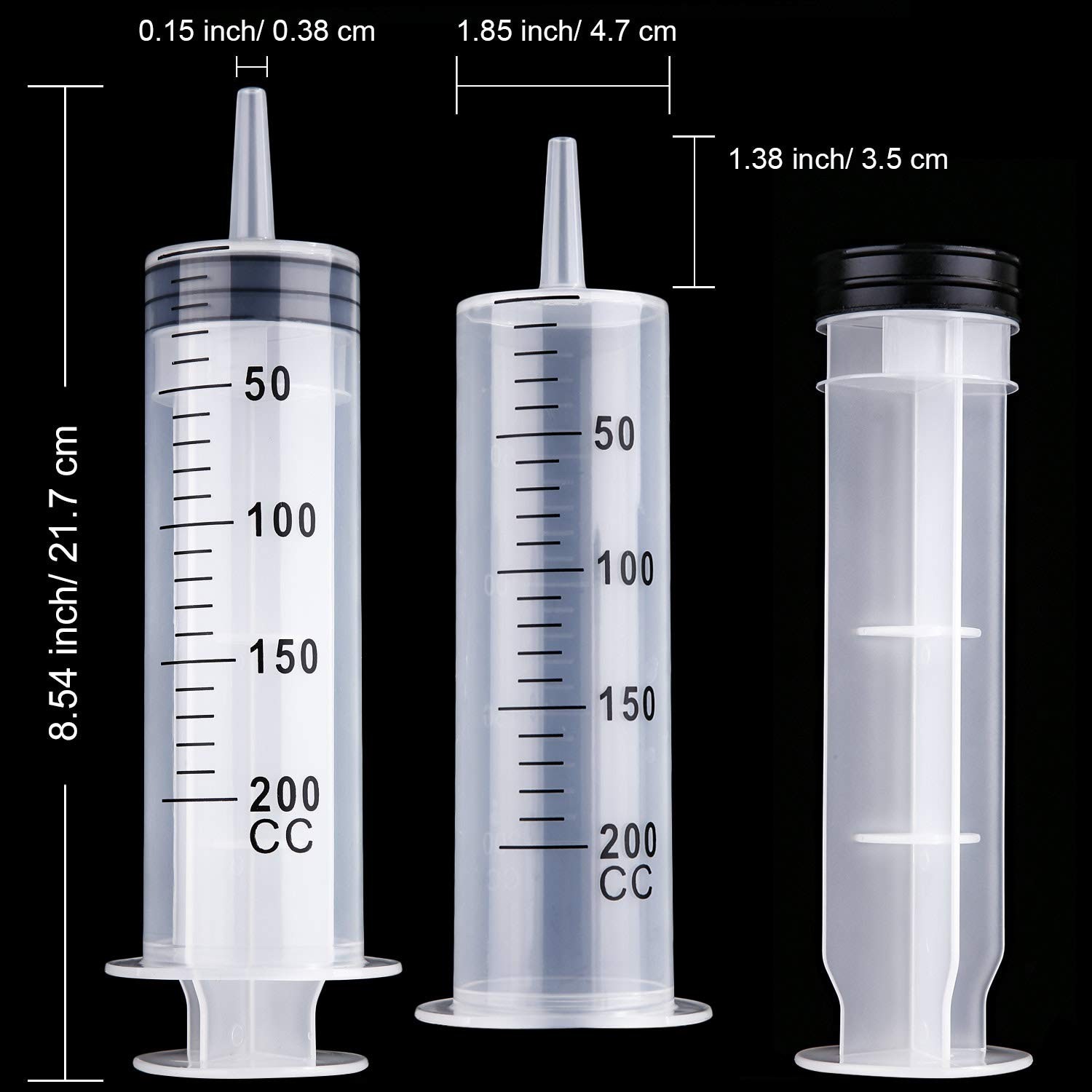 Safe and Sterile 4 Pack Measuring Tools – 200 ml for Garden and Industrial Use