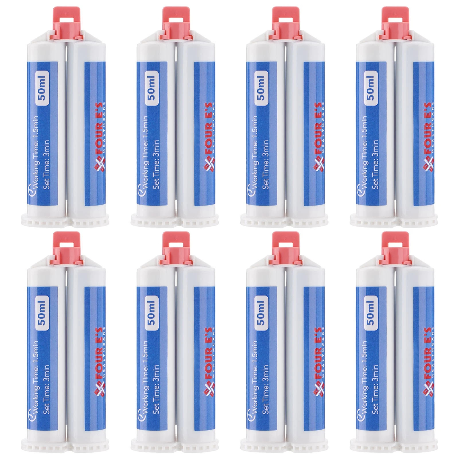 64PCS Dental Impression Material VPS Heavy & Light Body Fast Putty Catalyst 50ml