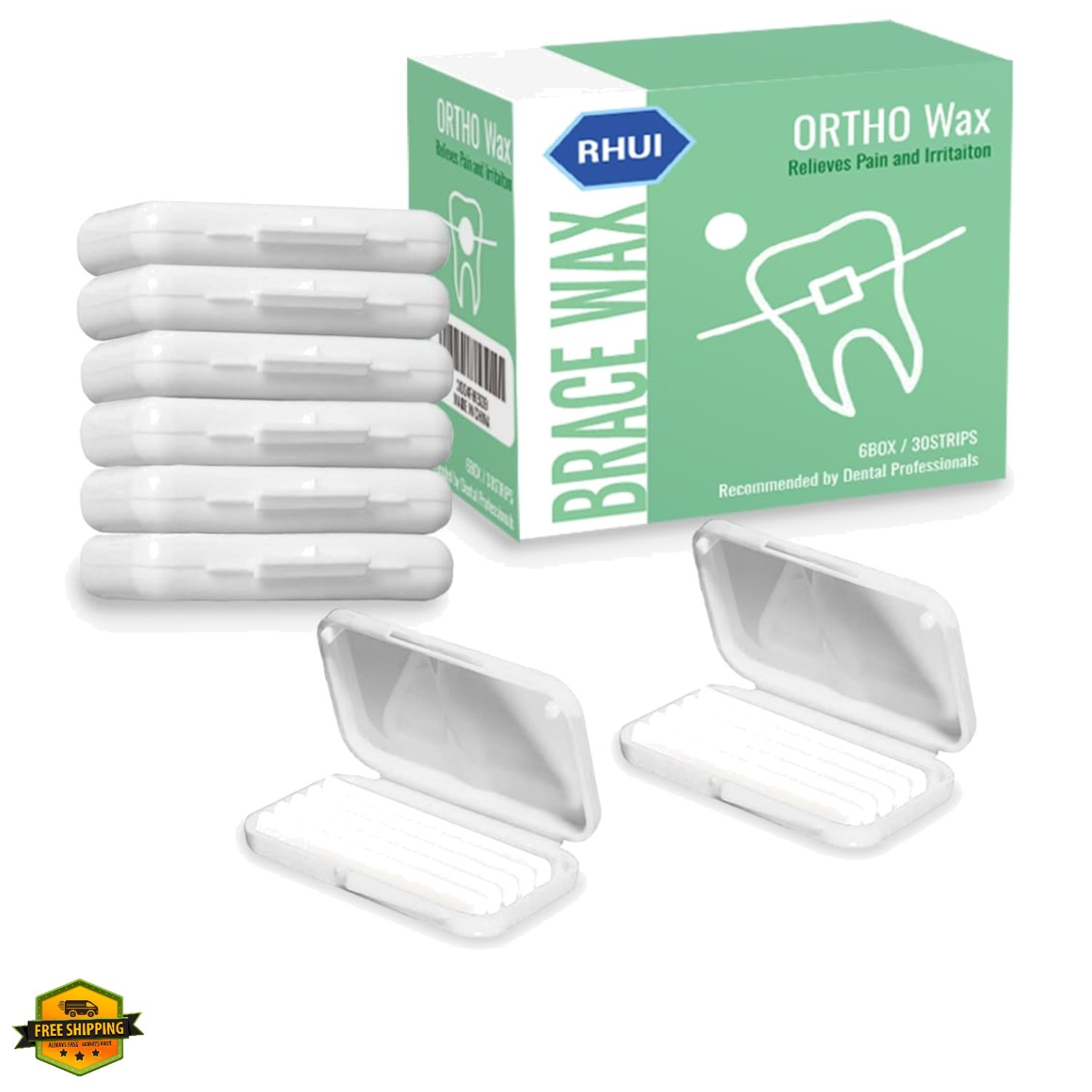 Braces Orthodontic Wax Dental Ortho Wax for Teeth Braces Invisalign, Unscente…