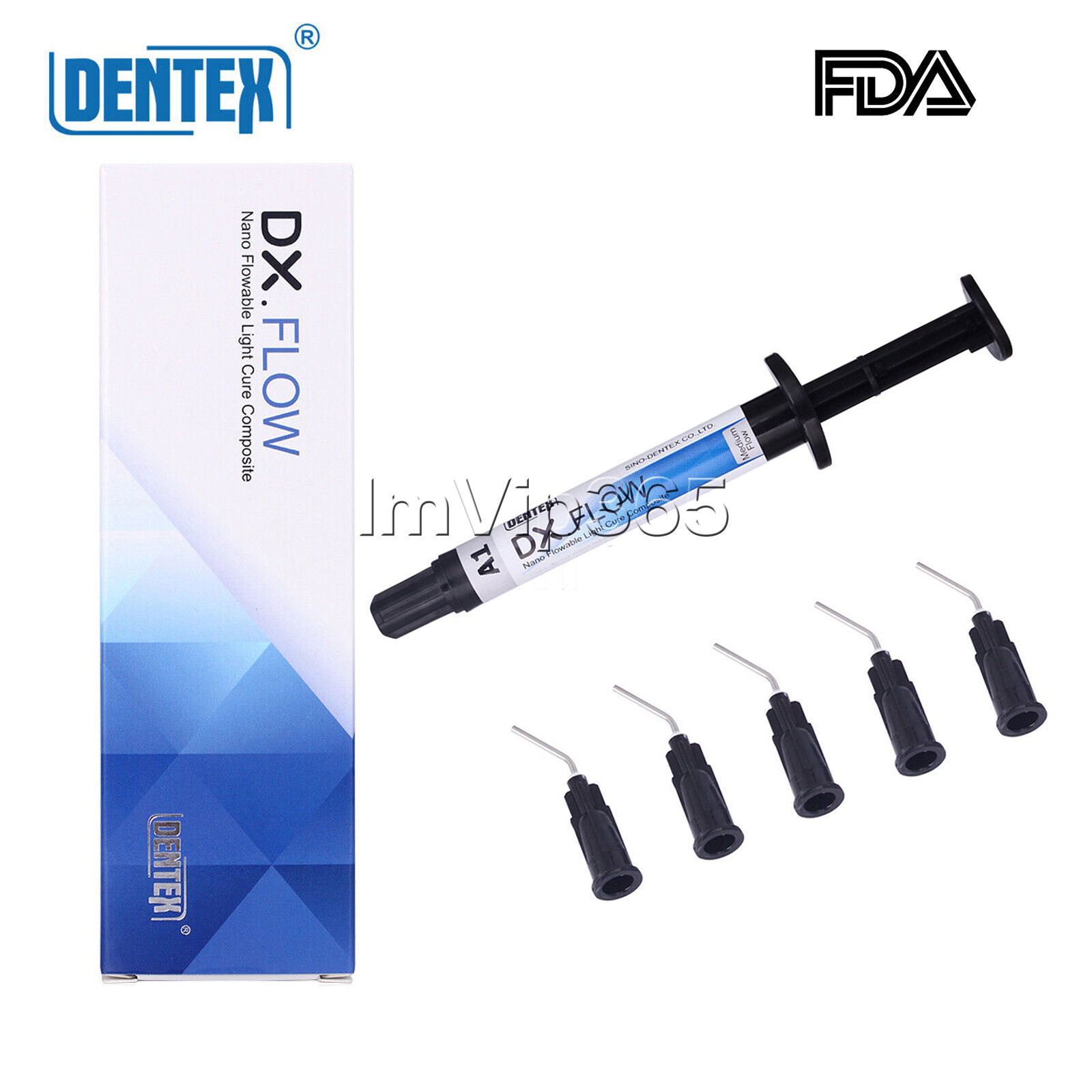 DX.FLOW DENTEX Flowable Medium Flow Light Cure Composite Resin A1, A2, A3