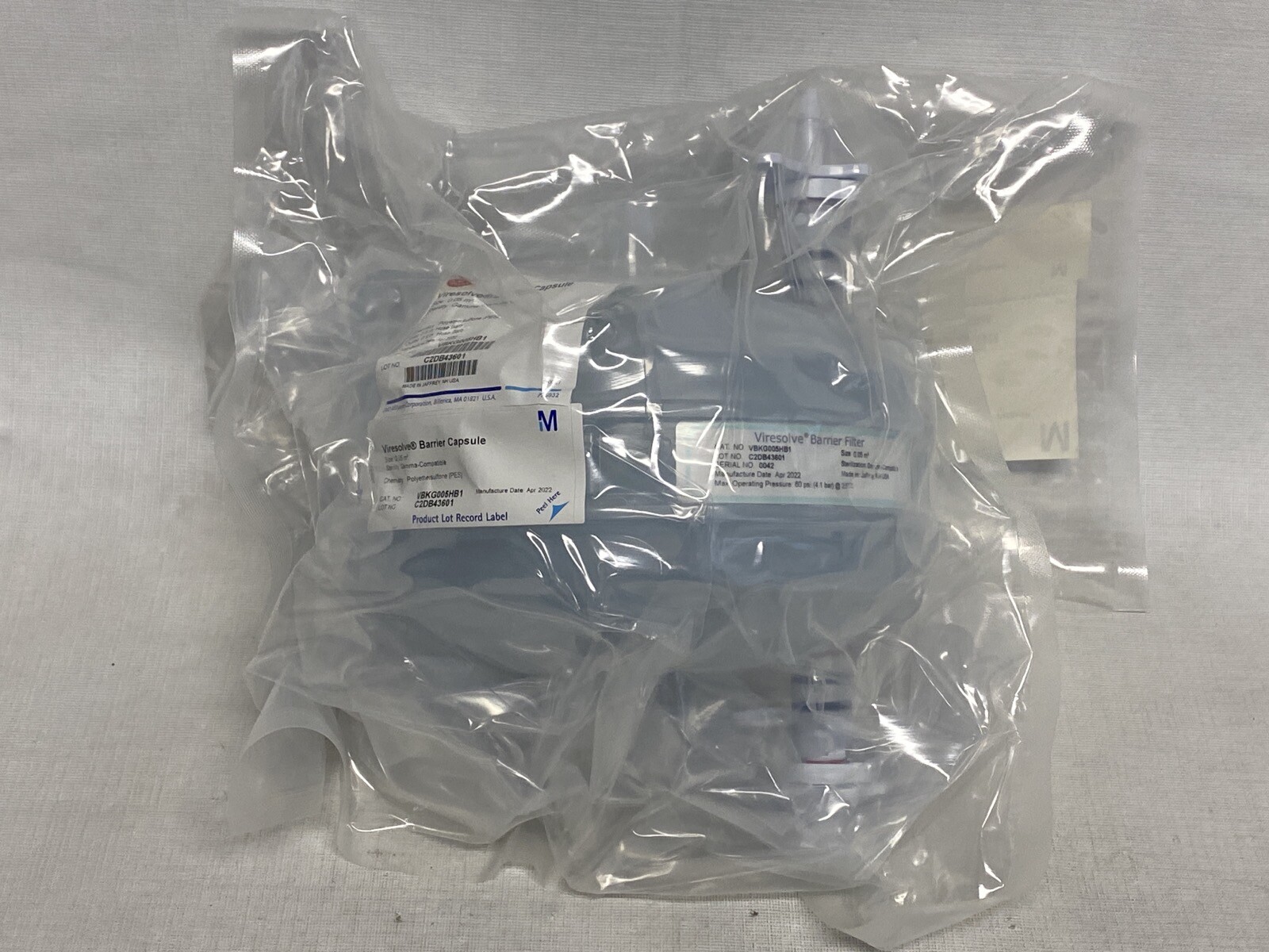 MILLIPORE Viresolve Barrier Capsule Filter 0.05m2 PES 1/2” HB VBKG005HB1