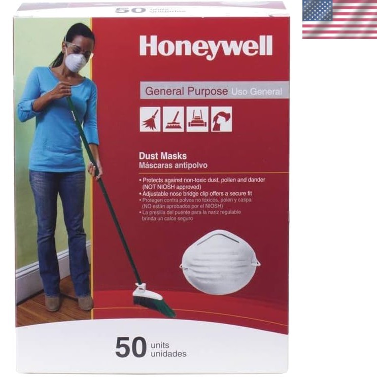 Nuisance Dust Masks (Box of 50) – Adjustable, Lightweight & Ideal for Allergens