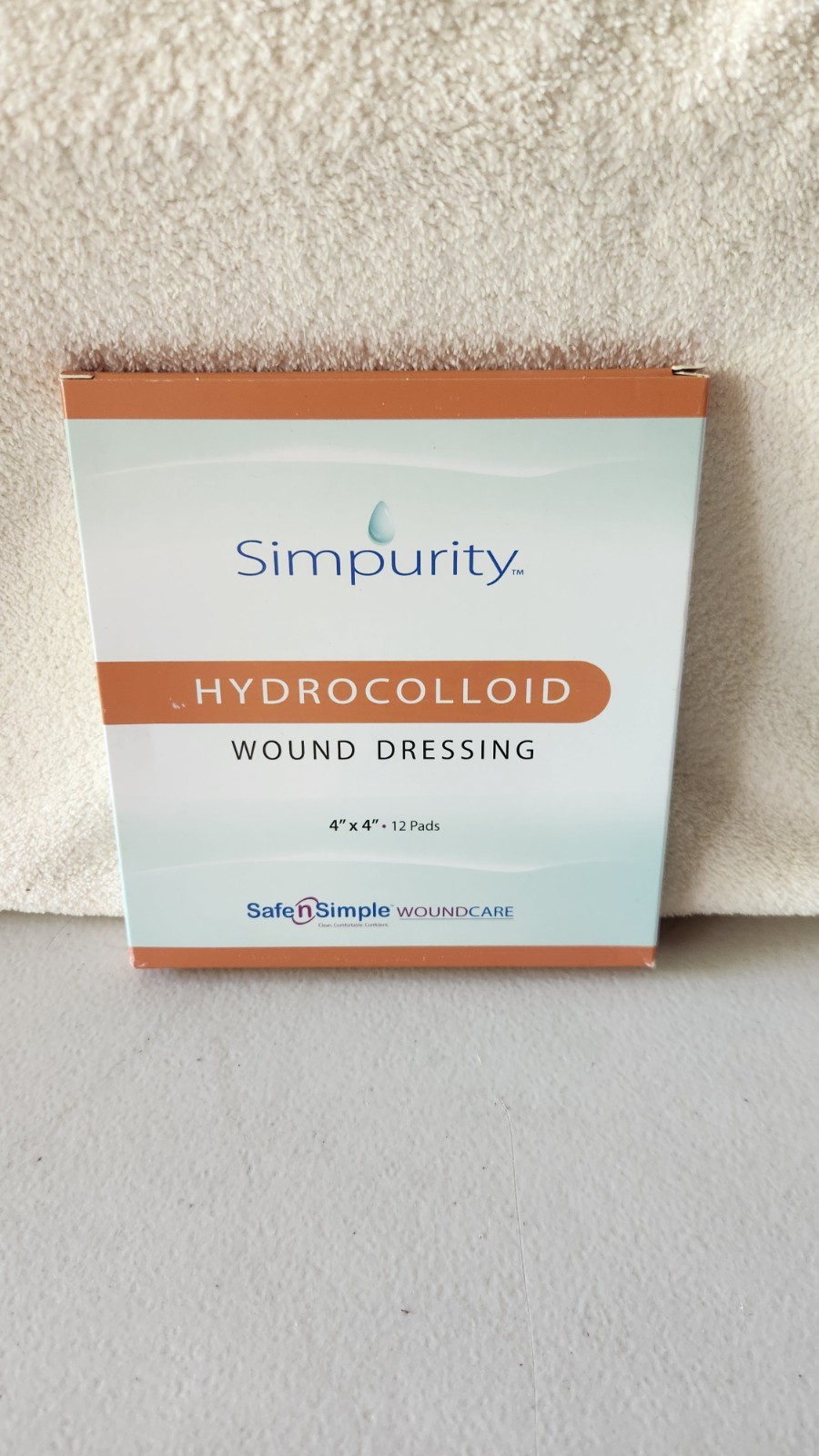 Simpurity Hydrocolloid Wound Dressing 4×4 12 Pads SN555404 Hydrocolloid Dressing