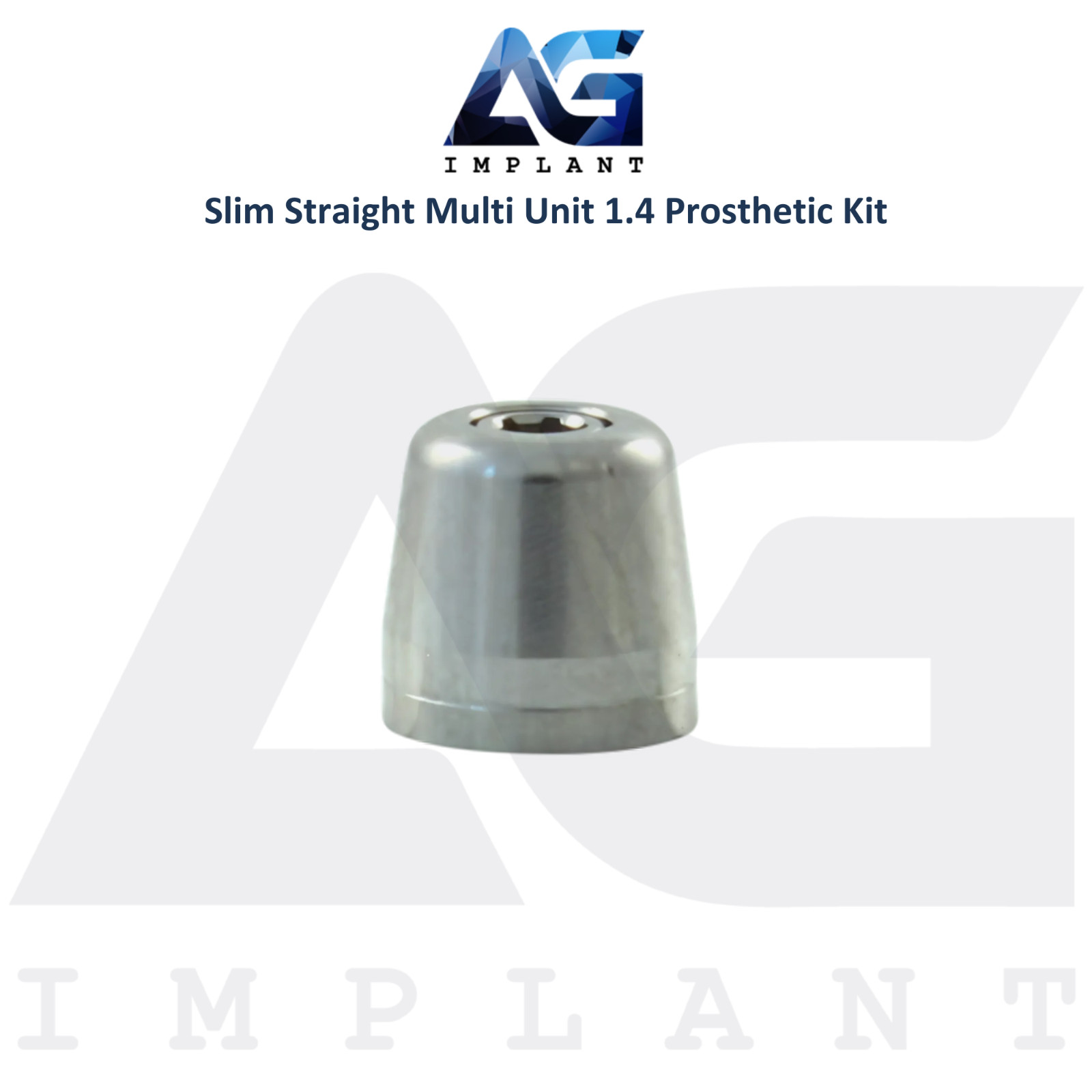 Dental Straight Multi Unit 1.4mm Prosthetic Kit Slim Int Hex 2.0mm System