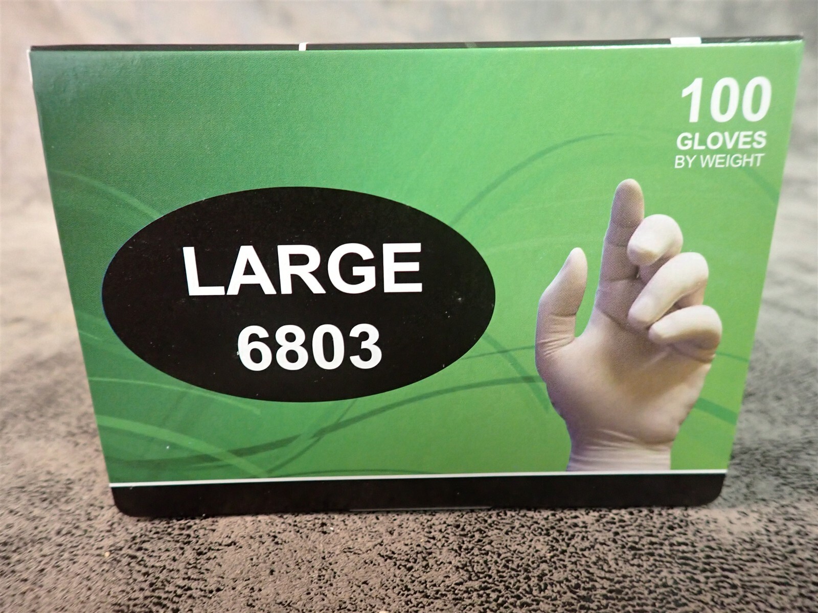 NEW Emerald Grip 6803 Heavy Duty 8 Mil Powder Free Large Latex Gloves 100 (E22)