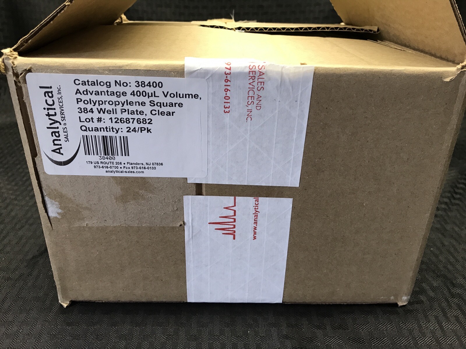 (24/Pack) ANALYTICAL Advantage 400uL PP 384-Well Collection Plate Square 38400