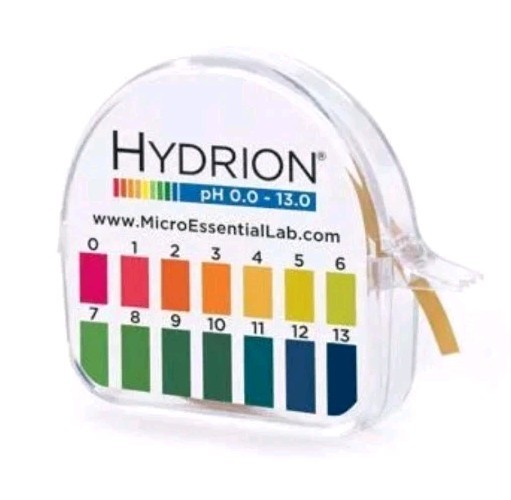 HYDRION Lab USA pH Test Paper Tape Strips 15ft Roll 0-13 Wide Range # 93 EX 2028
