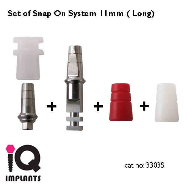 Set of Snap On System 11mm Implant Dental Surgery Prosthetic Lab