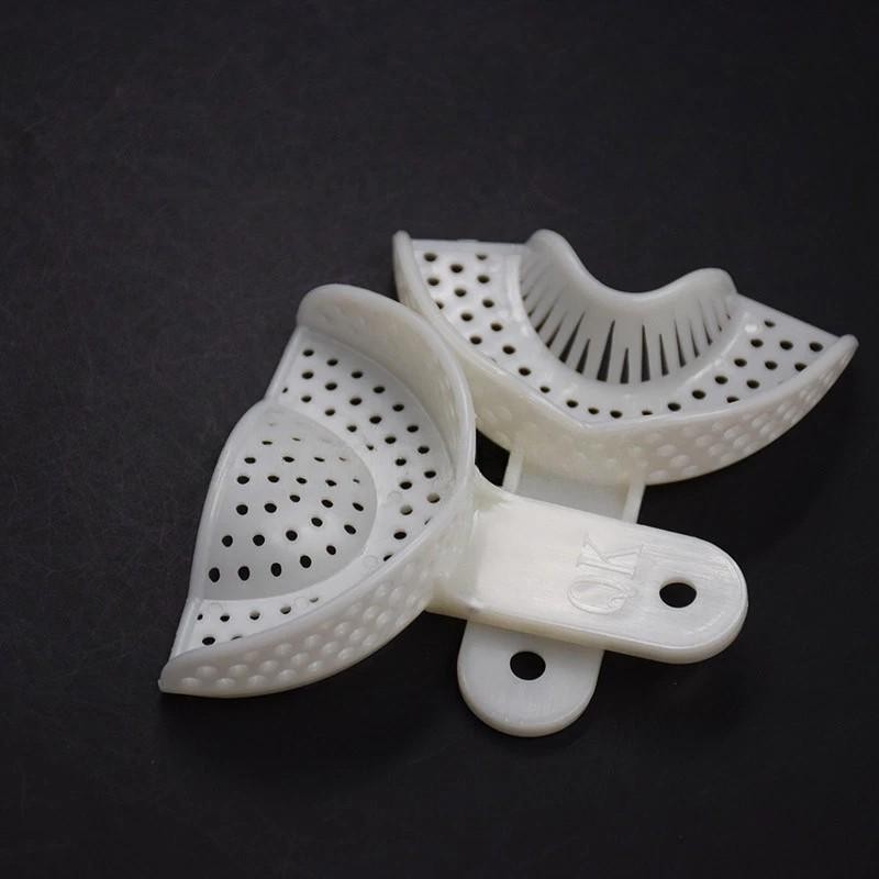 5 Sizes Dental Disposable Plastic Central Denture Impression Trays 2 Pcs/Pair