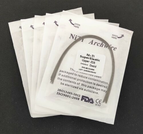 10 Packs Arcos de Dental Ortodoncia Redondos Niti Arco de Alambre Su Arch Wire