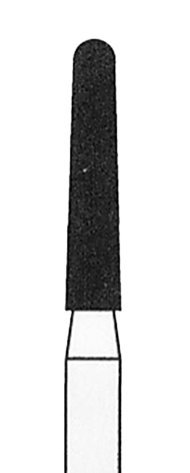 Premium Gold Plated Diamond-Round End Taper-G856/016M (GB5M)-Medium (10 Burs)