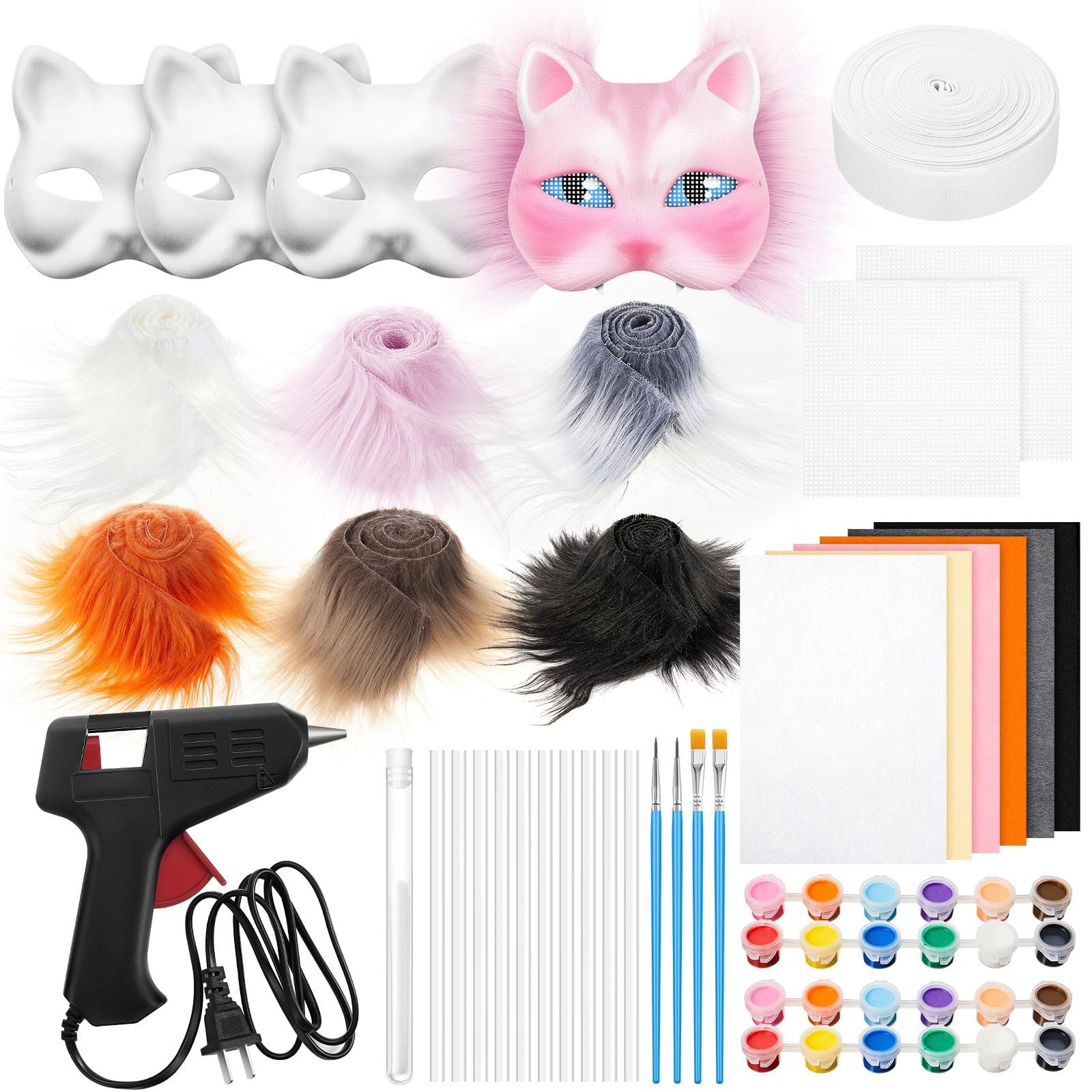 Seenelling 33 Pcs Felt fabric sheet: 11.81 x 7.87 x 0.04 inch, Colorful