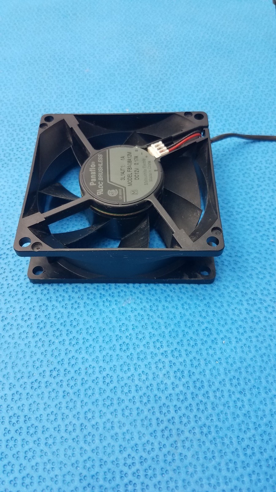 Panasonic Panaflo FBA08A12M 12V DC Cooling Fan 80mm x 80mm x 25mm