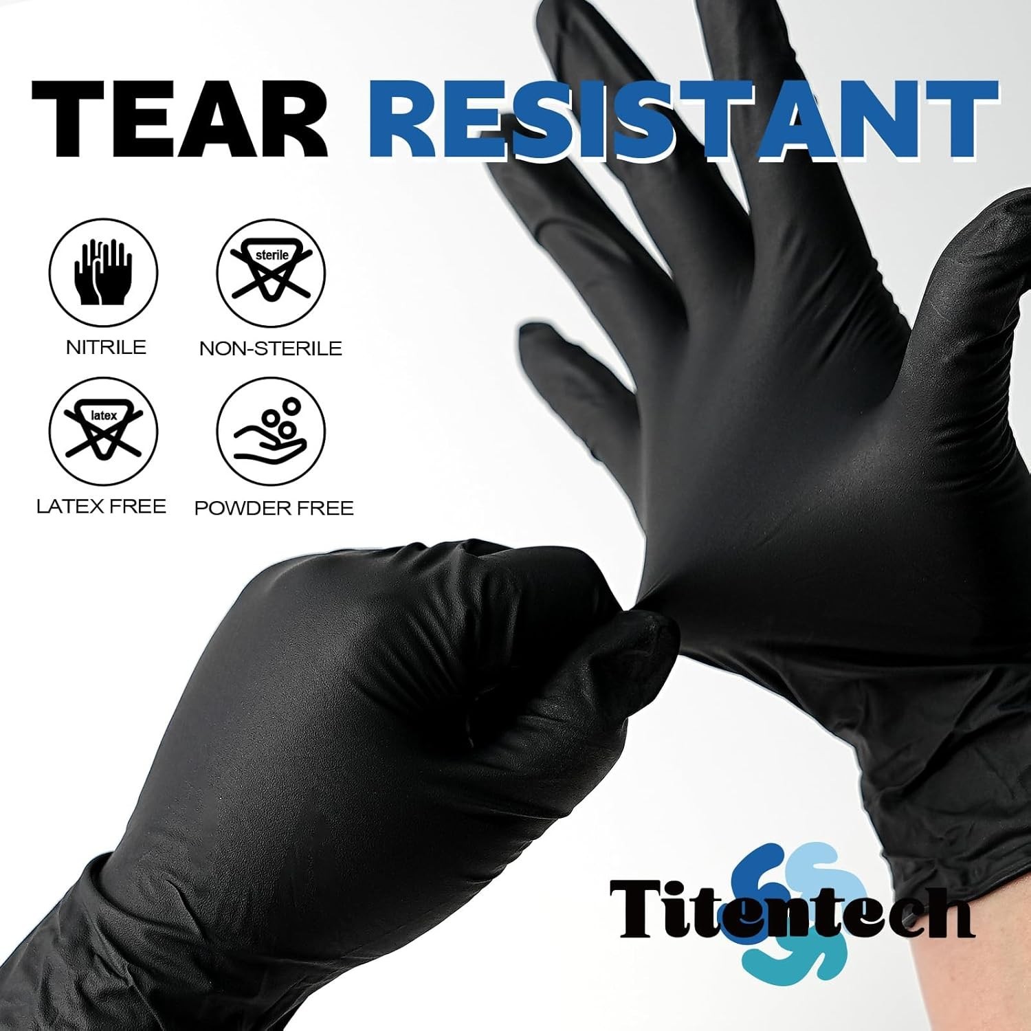 Disposable Nitrile Exam Gloves Black Cooking Gloves Disposable Food Safe 3mil…