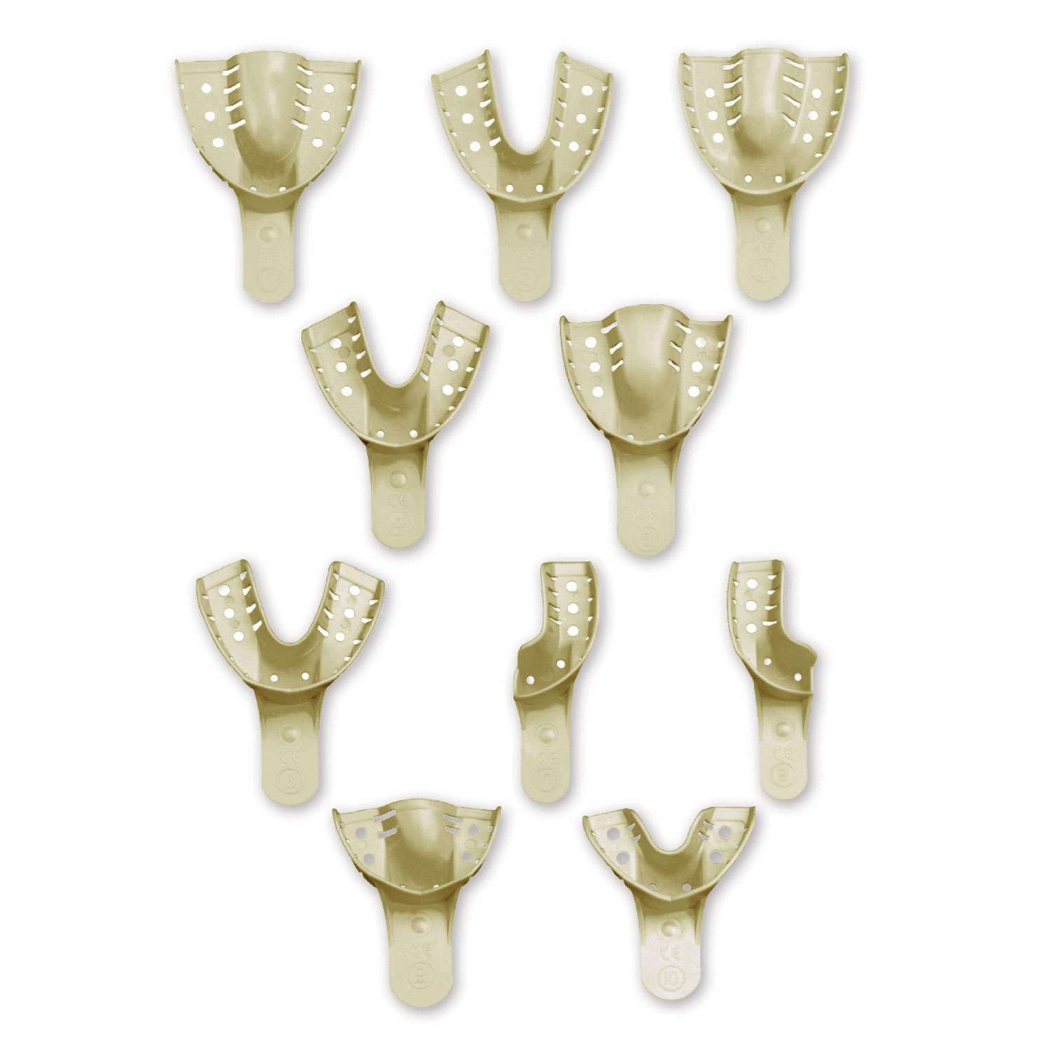 MARK3 #1 Large Upper Full-Arch Disposable Impression Tray, 12/Pk