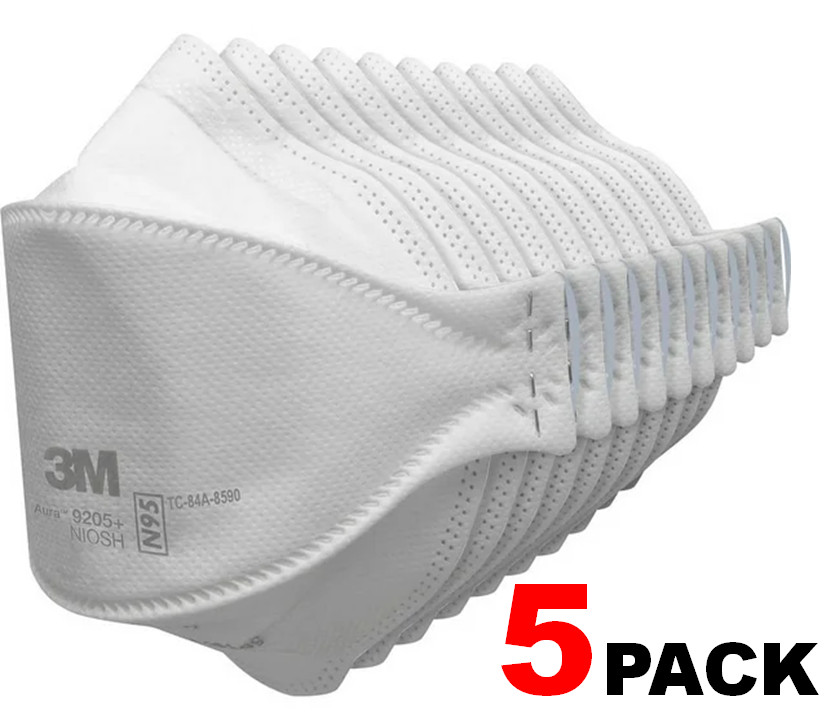 3M Aura 9205+ NIOSH N95 Approved Particulate Respirator Face Mask Multi Propouse