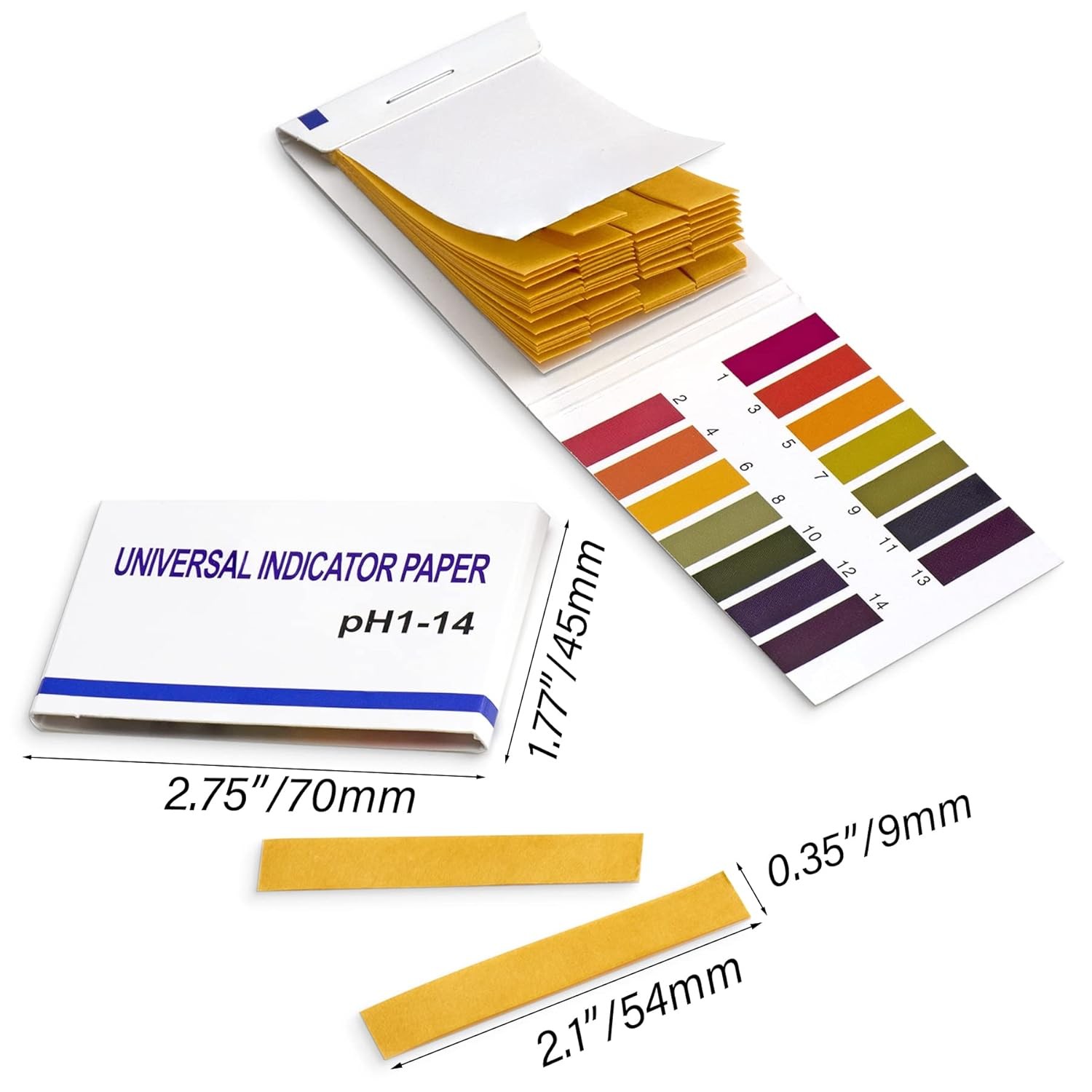 400Pcs pH Indicator Test Strips 1-14 Laboratory Paper Litmus Tester Urine Saliva