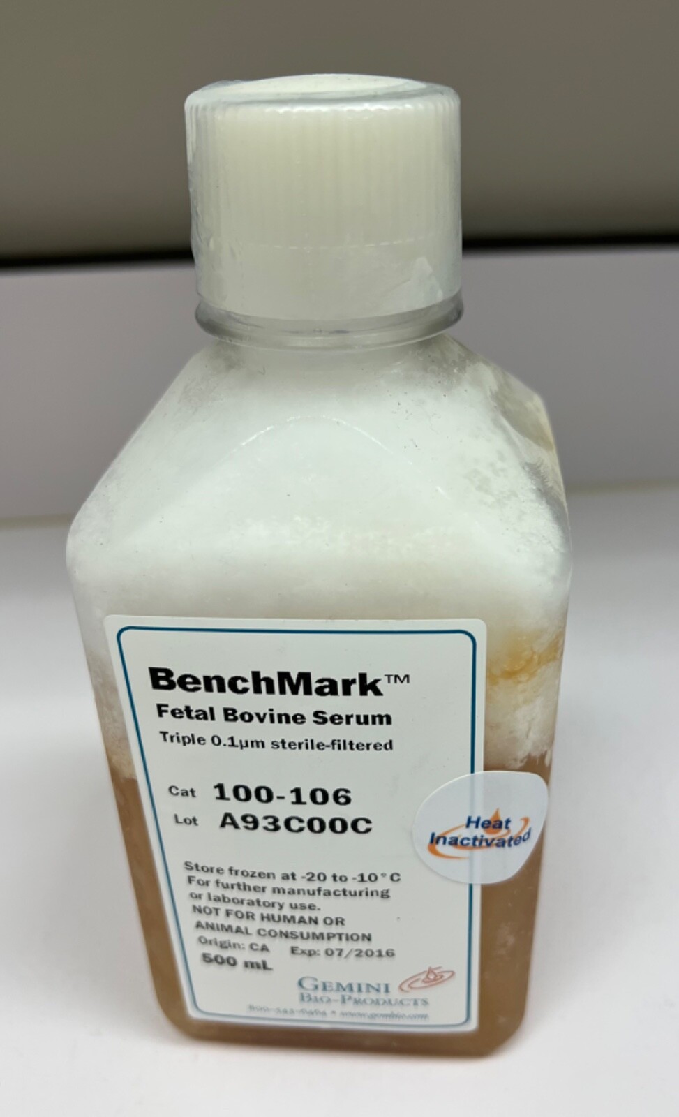BenchMark fetal bovine serum (FBS) 500ml